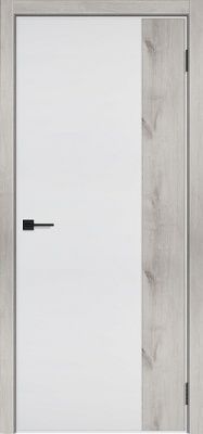 Нефрит 2 Эмаль белая/Рустик серый ДГ 2000*600